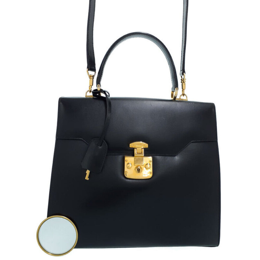 Gucci Ladylock 2way Handbag Black
